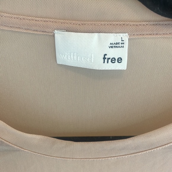Nude Mesh Aritzia shirt - Picture 2 of 3